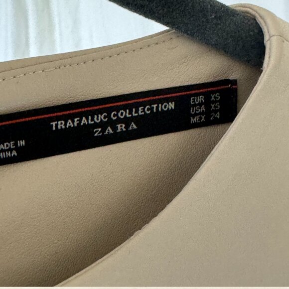 Zara Faux Leather Mini Dress - Picture 3 of 3